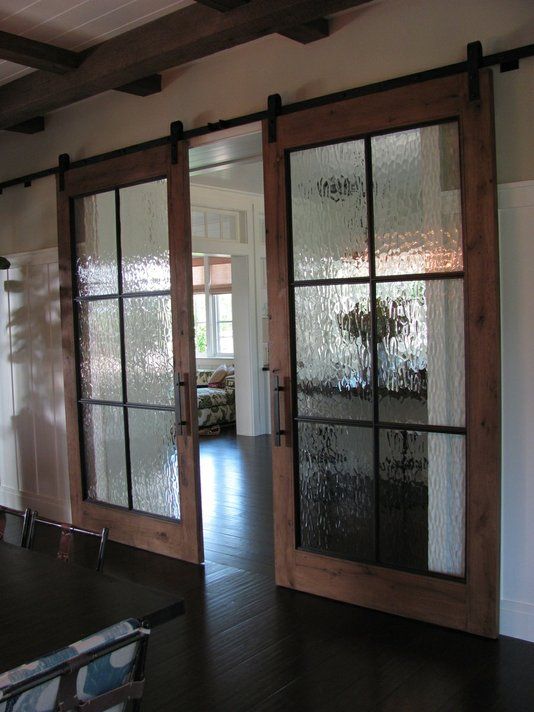 glass barn doors